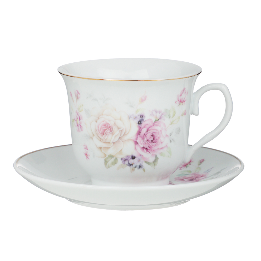 MILLIMI Розовая весна Набор чайный 2 пр., 220мл, 14,5см, фарфор, арт.№ 802-450