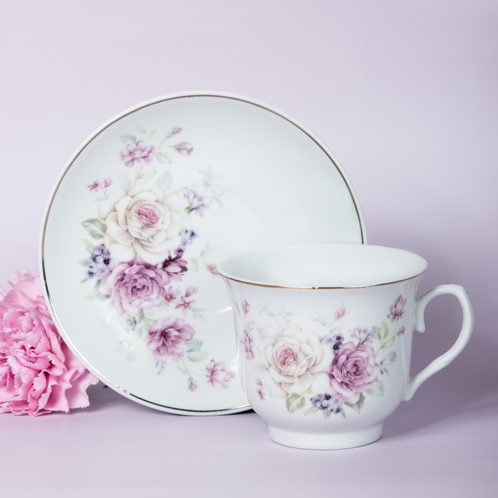 MILLIMI Розовая весна Набор чайный 2 пр., 220мл, 14,5см, фарфор, арт.№ 802-450