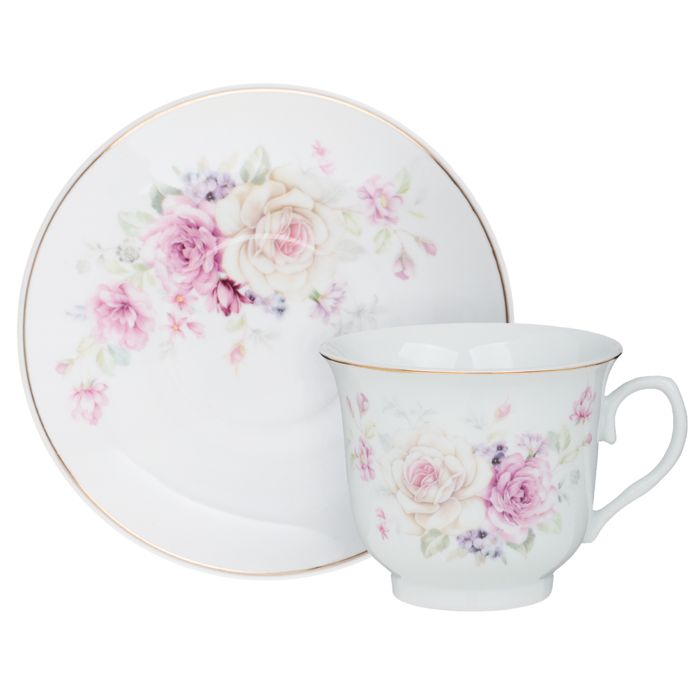 MILLIMI Розовая весна Набор чайный 2 пр., 220мл, 14,5см, фарфор, арт.№ 802-450