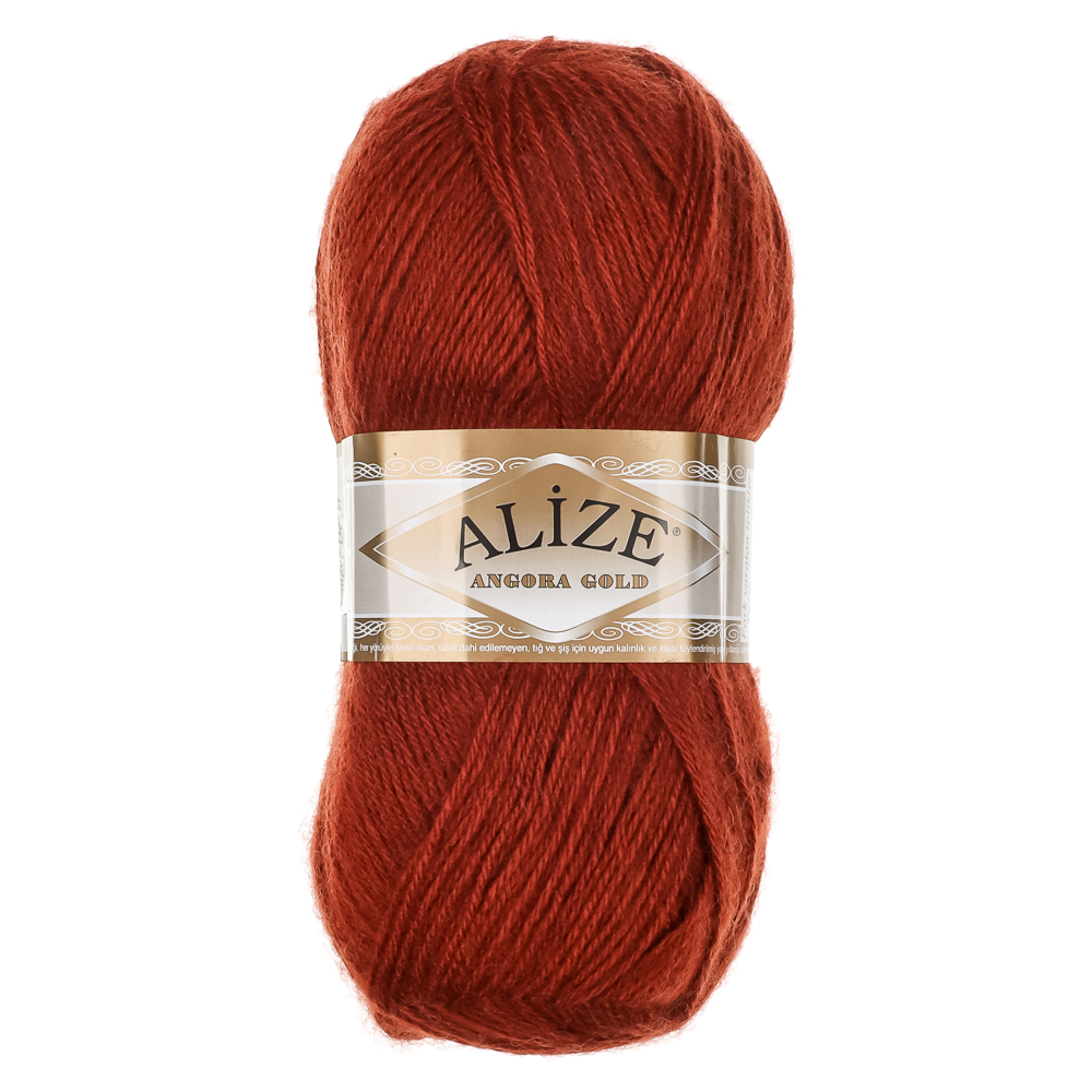 Пряжа Angora gold/Ализе 100г/550м 10 % мохер 10 % шерсть 80 % акрил (36-терракот), арт.№ 308-414