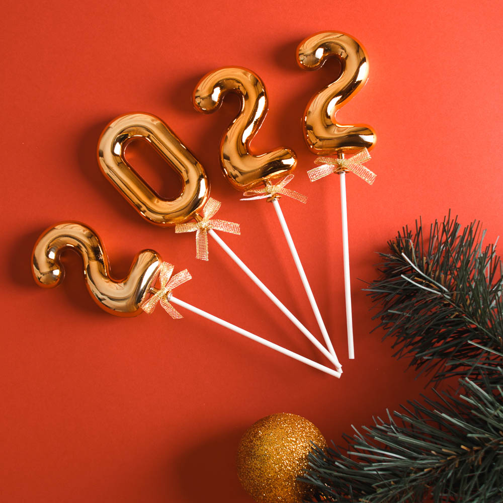 СНОУ БУМ Топпер 2022, пластик, бумага, 30,5х28,5см, 2 цвета, арт.№ 393-256