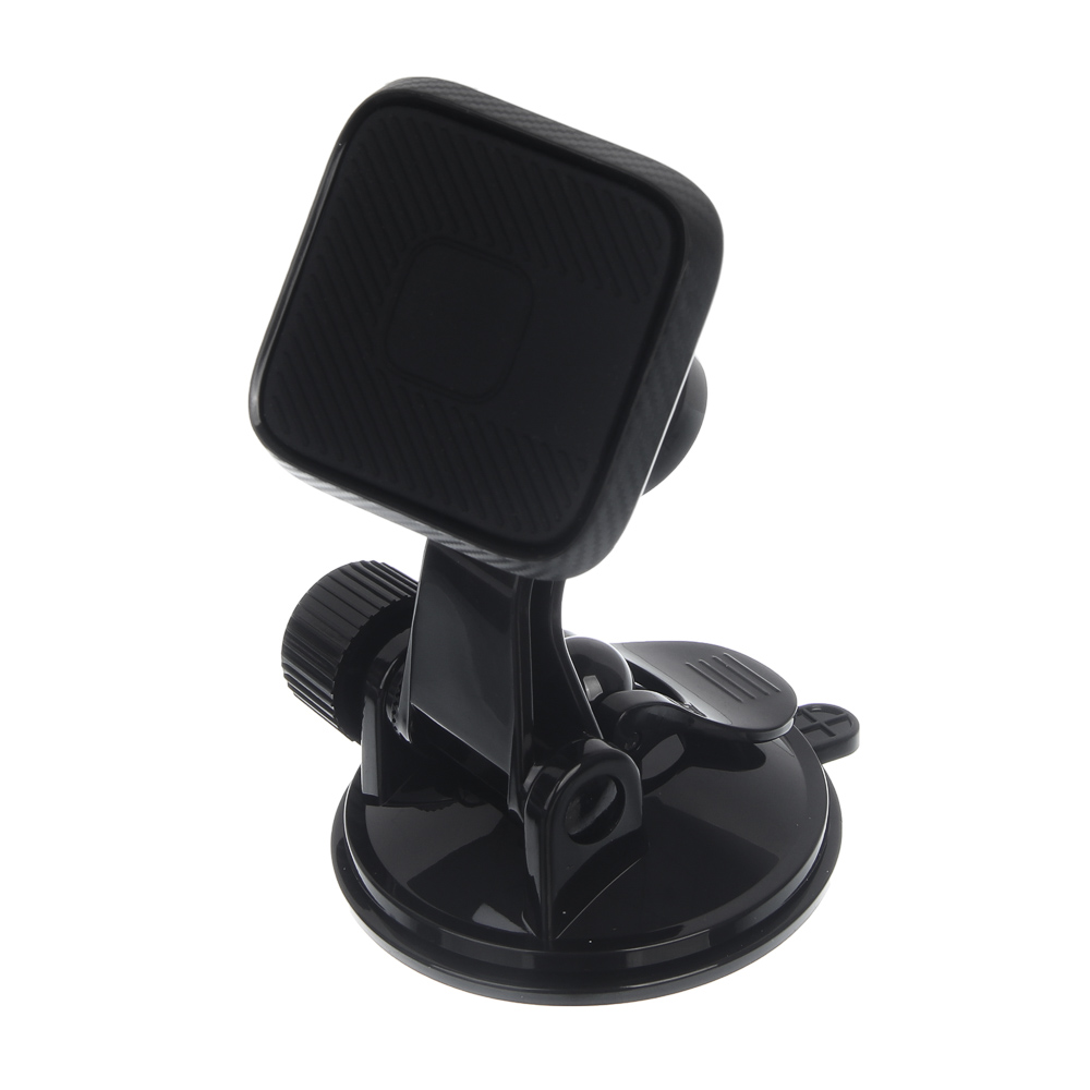 ЕРМАК Держатель телефона магнитный, на присоске, регулируемый угол, черный, арт.№ 733-034