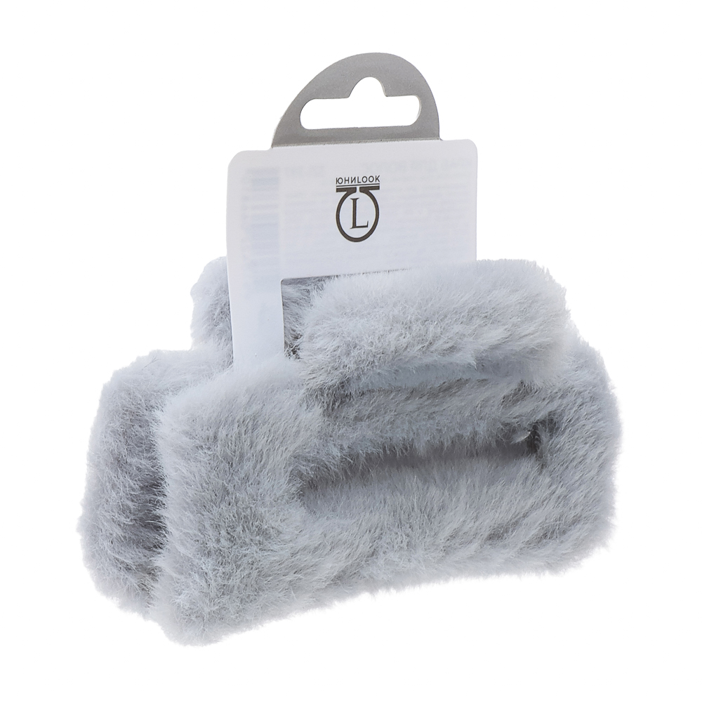 Краб для волос тм ЮНИLOOK, 9см, пластик, полиэстер, 6 цв., ACS25-14, арт.№ 321-397