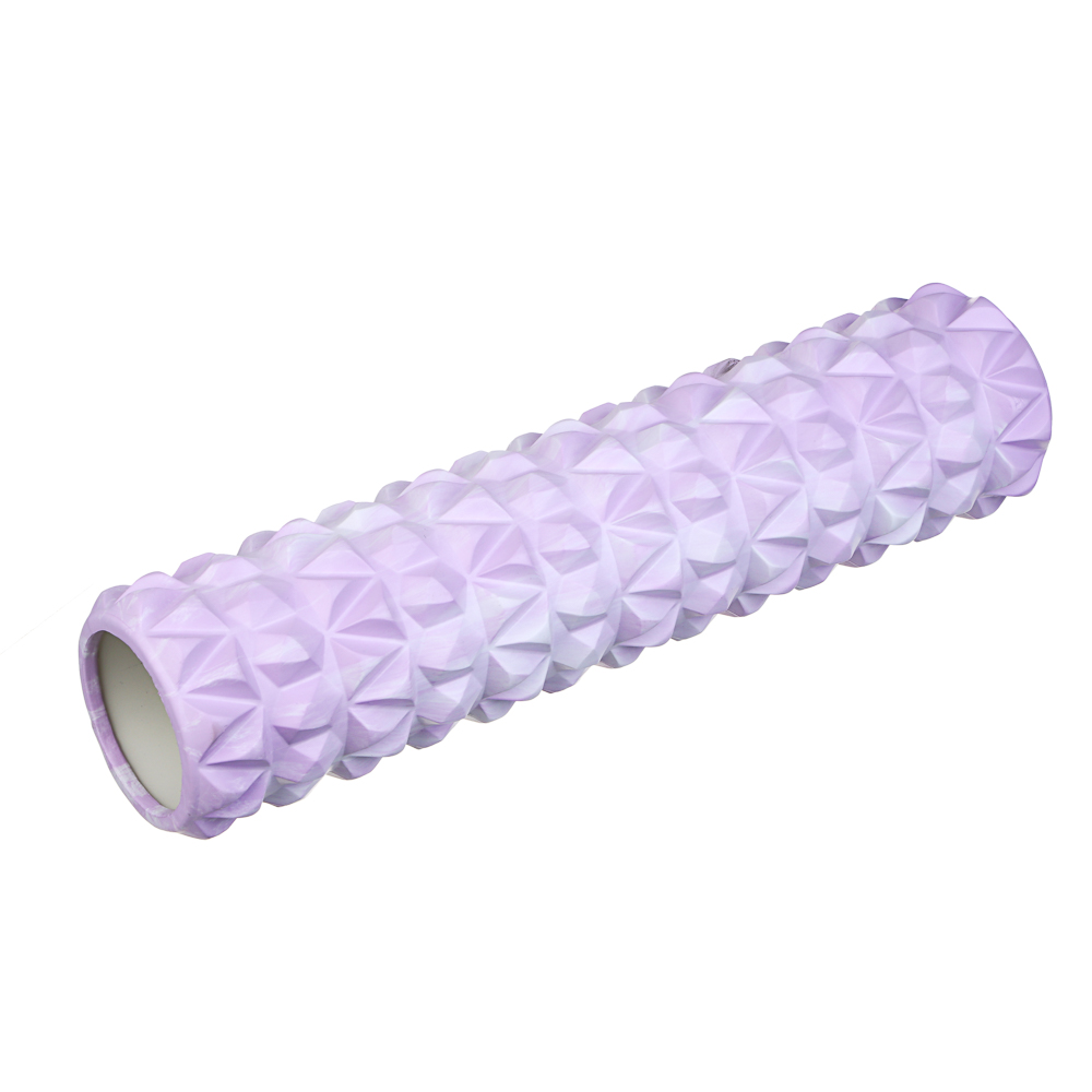 SILAPRO MAX Роллер для миофасциального массажа, фиолетово-белый, 45х11см, EVA, PVC, арт.№ 192-044