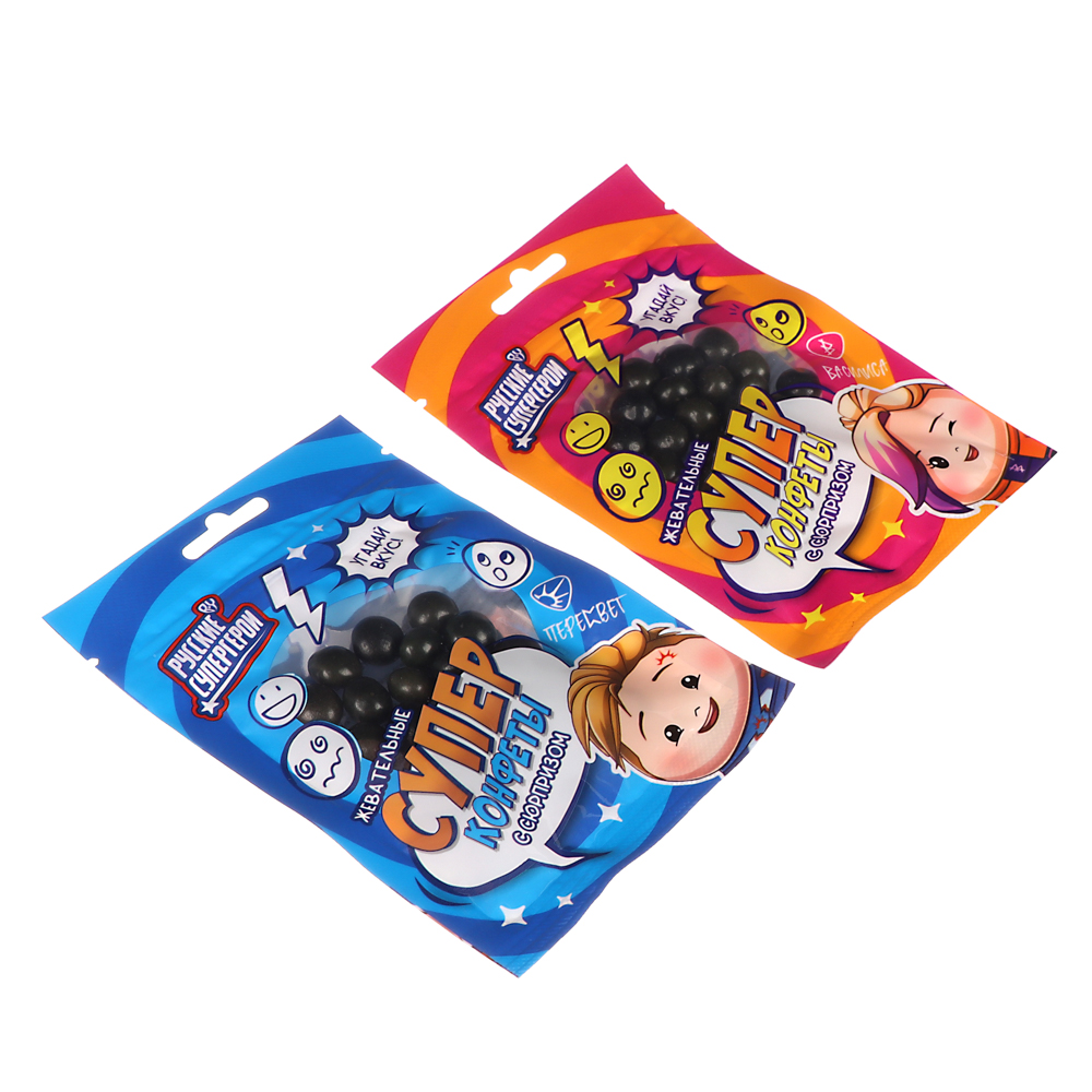 BY Русские Супергерои Жевательные конфеты с сюрпризом 15 гр., арт.№ 347-210