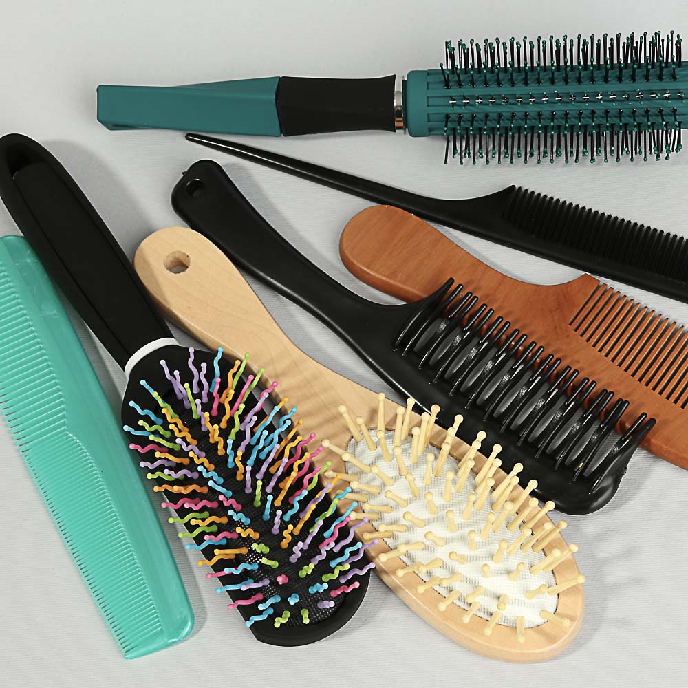 Расческа-гребень тм ЮНИLOOK, пластик, 21x5см, черный, РР-1102, арт.№ 319-041