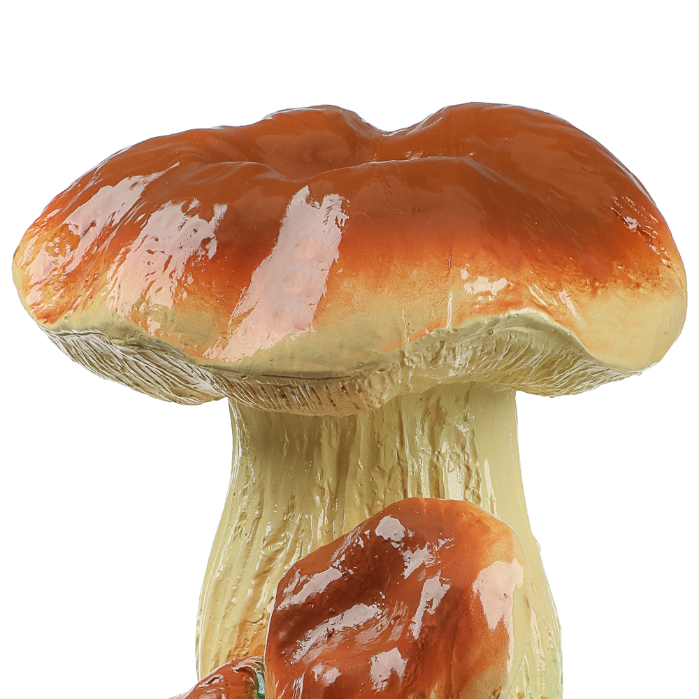 Фигура садовая "Рыжик тройной на траве" 18х21см, гипс, арт.№ 162-314