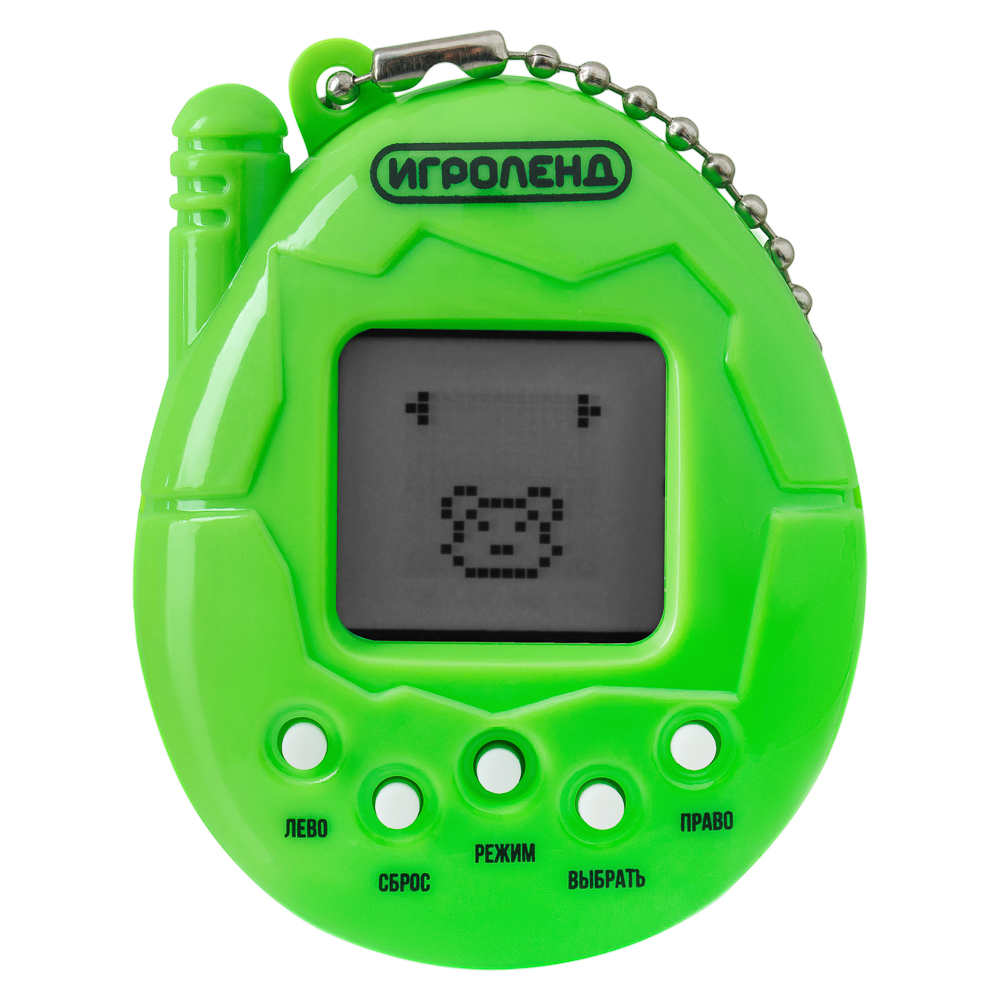 ИГРОЛЕНД Игрушка "Электронное животное", 2AG13, пластик, 4, 8х6см, зеленый, арт.№ 214-019