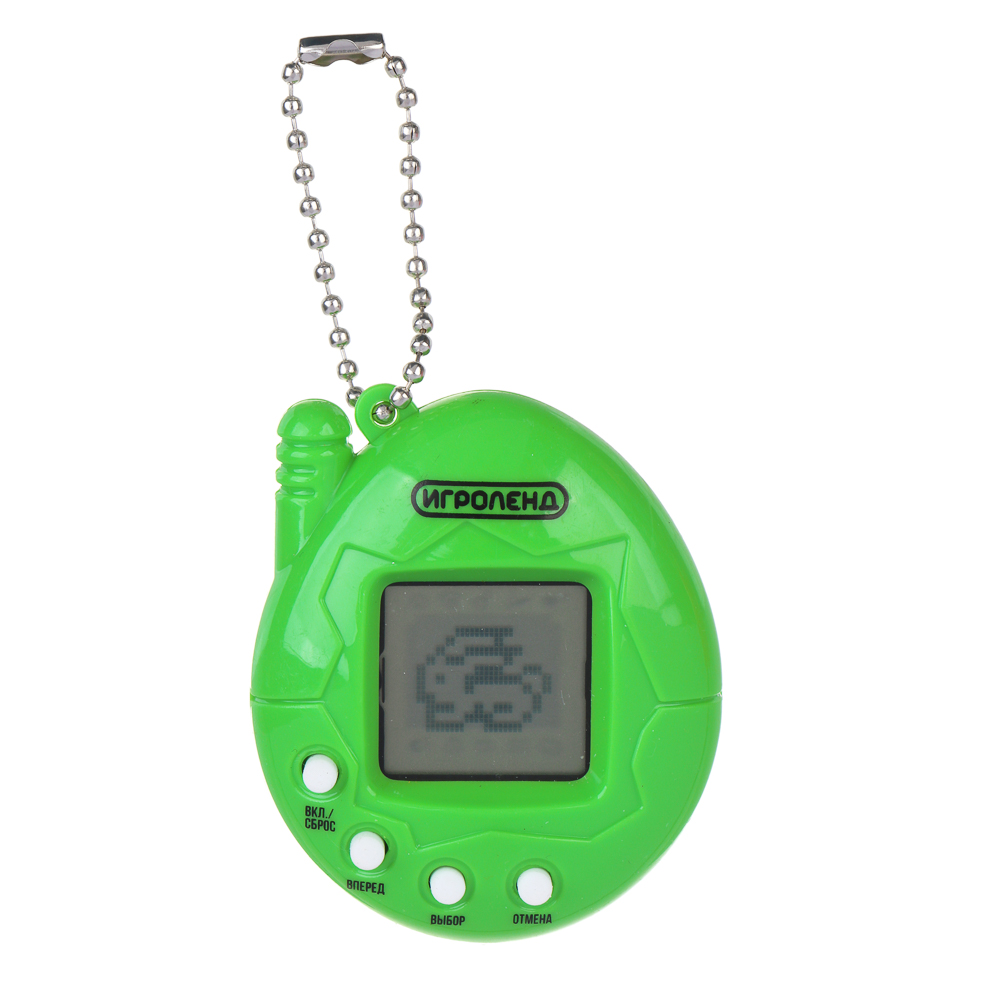 ИГРОЛЕНД Игрушка "Электронное животное", 2AG13, пластик, 4, 8х6см, зеленый, арт.№ 214-019