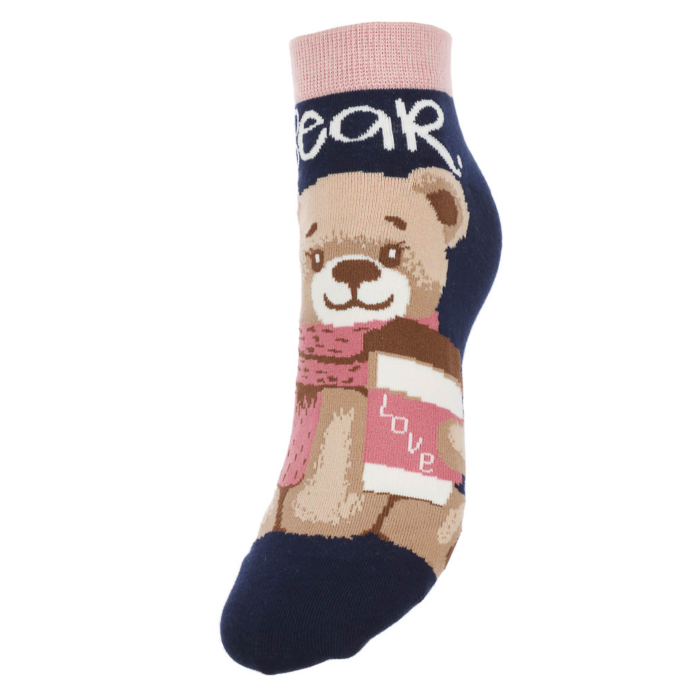 Носки универсальные с рисунком, тм Turkan, р. 36-41, 90%хлопок, 8% п/а, 2%лайкра,разноцветные, арт.№ 019-582