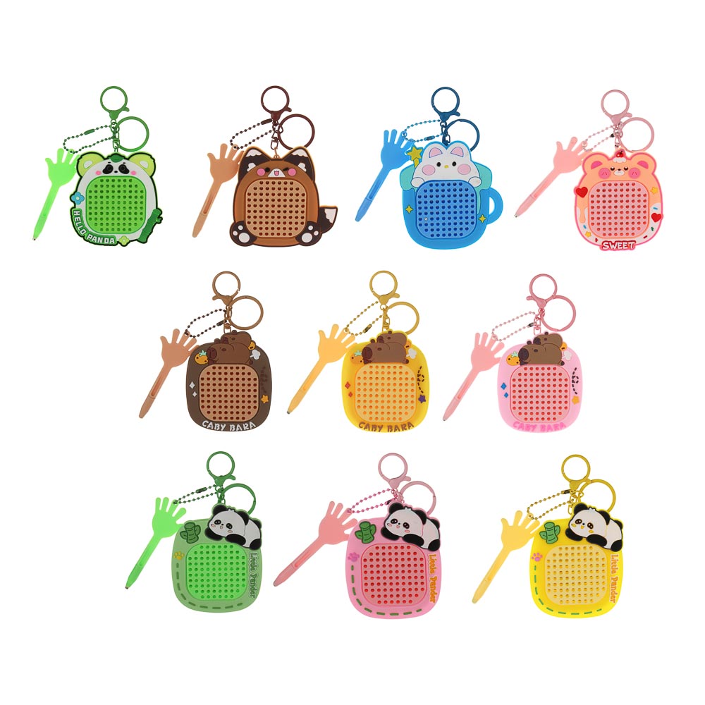 Игрушка брелок "Магнитный планшет", 10х15,5см, PVC, ABS, металл, микс, арт.№ 295-301