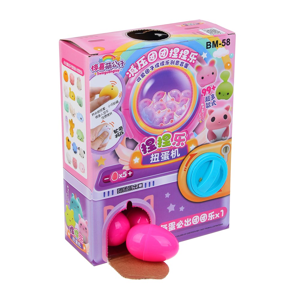 Игрушка сюрприз в яйце, TPR, PP, 17,5х7х23см, микс, арт.№ 274-290