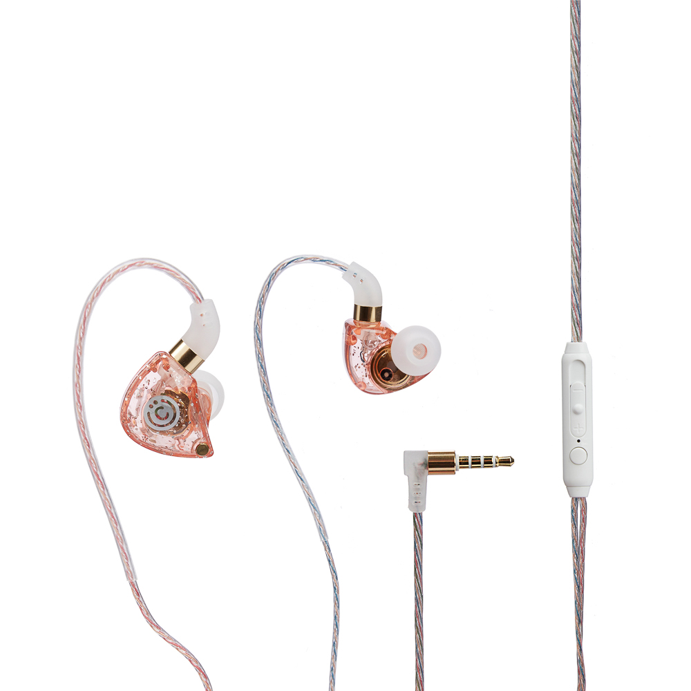 ВСЁГАЗИН Наушники проводные внутриканальные, розовый, арт.№ 410-072