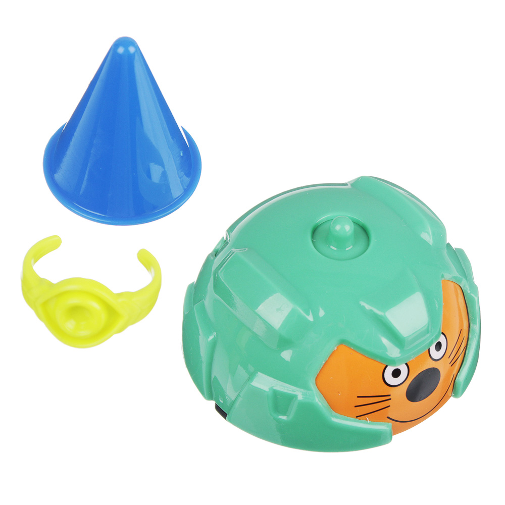 ИГРОЛЕНД Волчок "Три кота", сталь, ABS, 12,3х15х5,2см, 3 дизайна, арт.№ 214-021