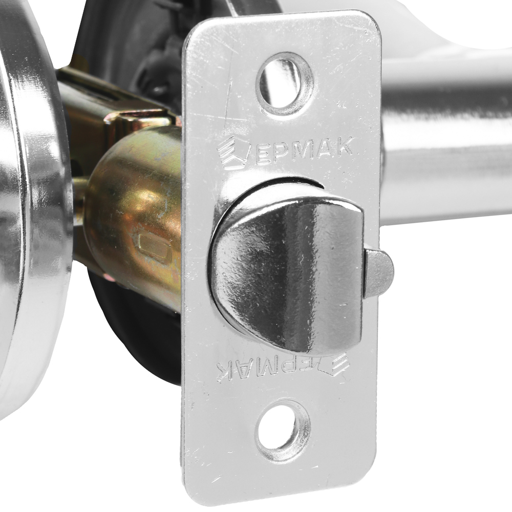 ЕРМАК комплект дверных ручек-кноб "ХРОМ" с ключом, арт.№ 673-047