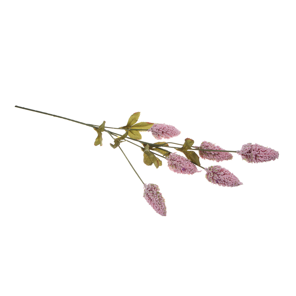 LADECOR Ветка декоративная, сухоцвет, 70 см, пластик, ткань, проволока, 5 цветов, арт.№ 409-187