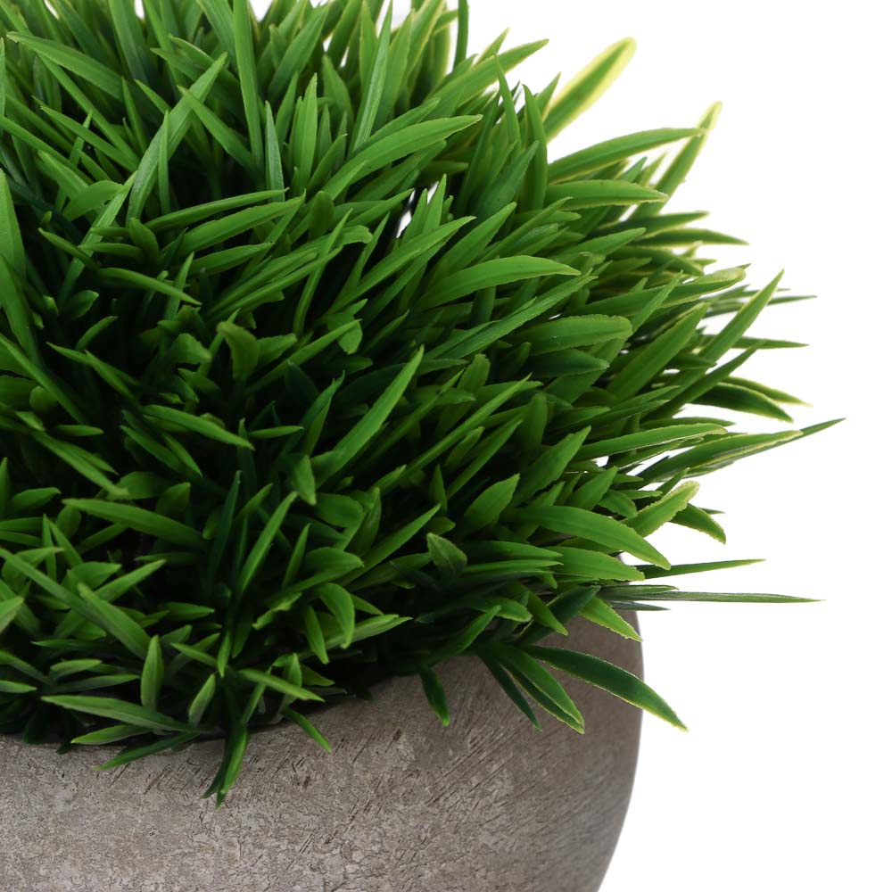 LADECOR Искусственная зелень в кашпо, 9,5x9,5x11,5 см, пластик, целлюлоза, 2 цвета, арт.№ 501-574