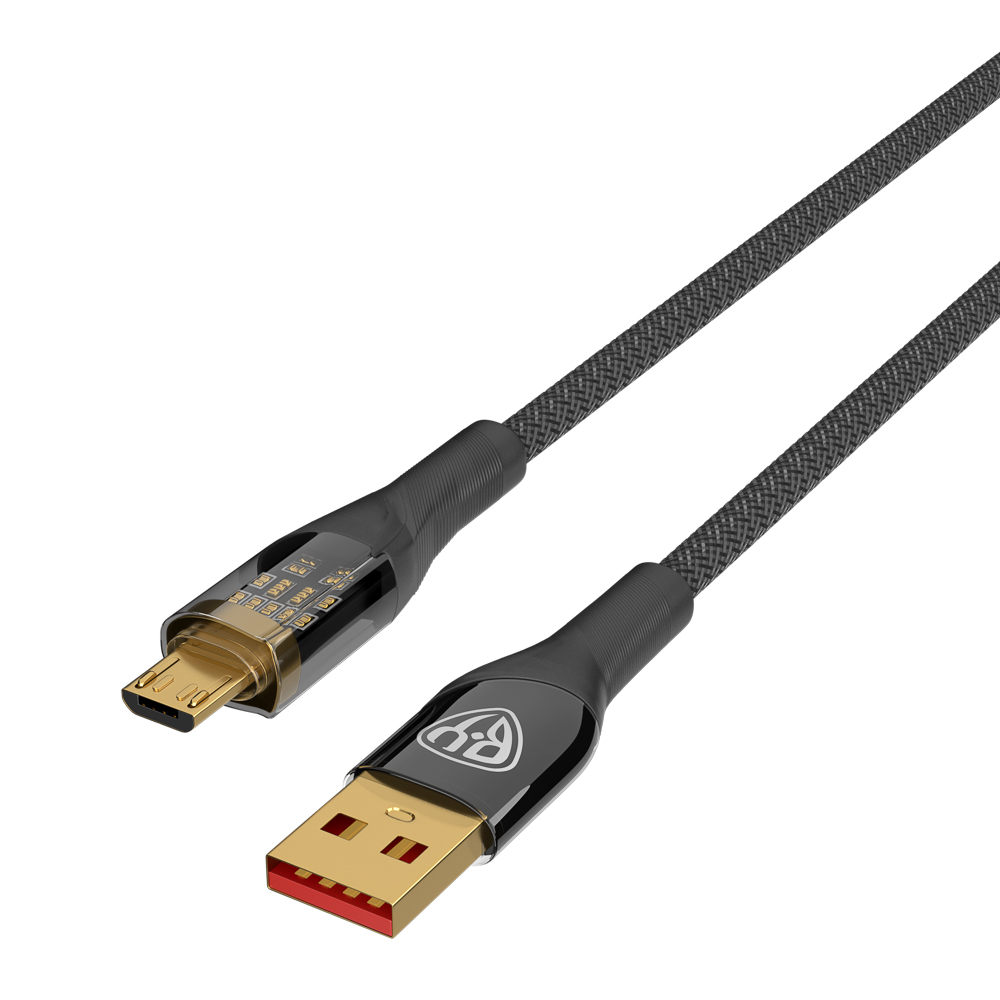 Кабель для зарядки USB(A)-microUSB BY Space Cable Techno, 1 м, 3А, Быстрая зарядка QC3.0, черный, арт.№ 931-347