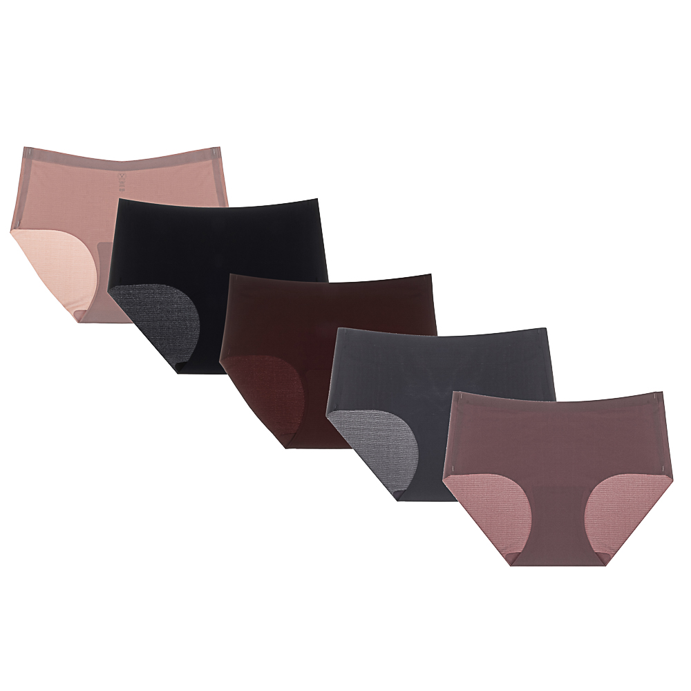 RS Трусы-слипы женские бесшовные в рубчик, р. 50, 85% нейлон, 15% спандекс, разноцветные, арт. 2036R, арт.№ 331-427