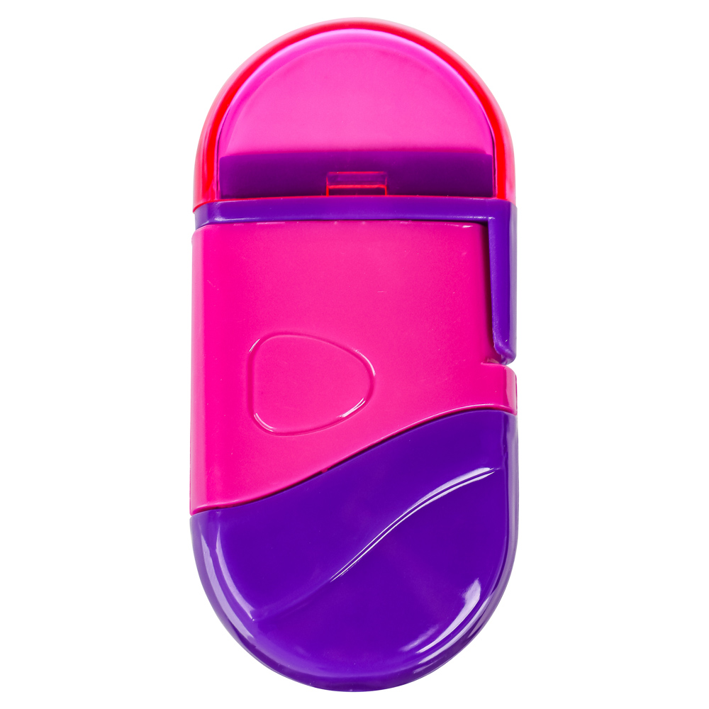 Точилка для карандашей с контейнером и ластиком 6,5x3см, ассорти 2 цвета, арт.№ 526-515