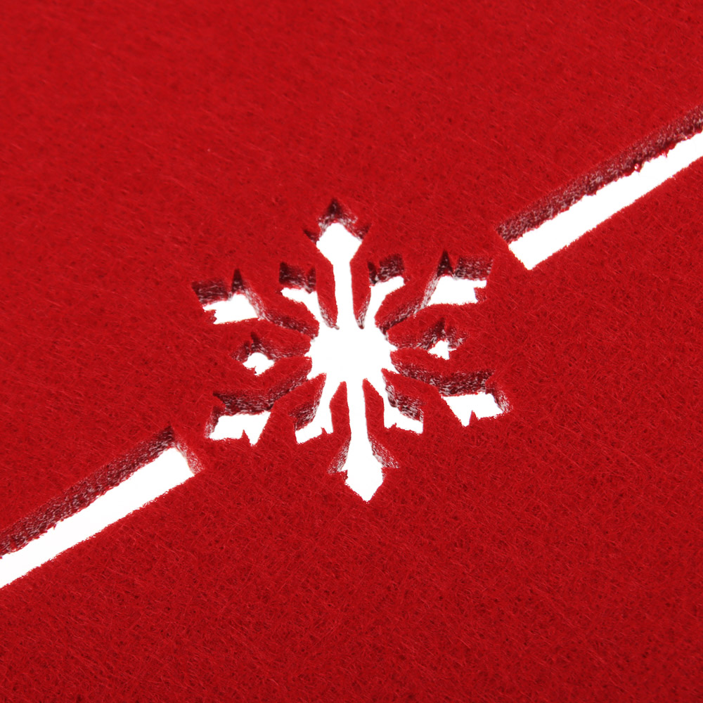 PROVANCE Асти Подставка фетровая сервировочная 2шт, 25х35см, 100% полиэстер, красный, арт.№ 492-123