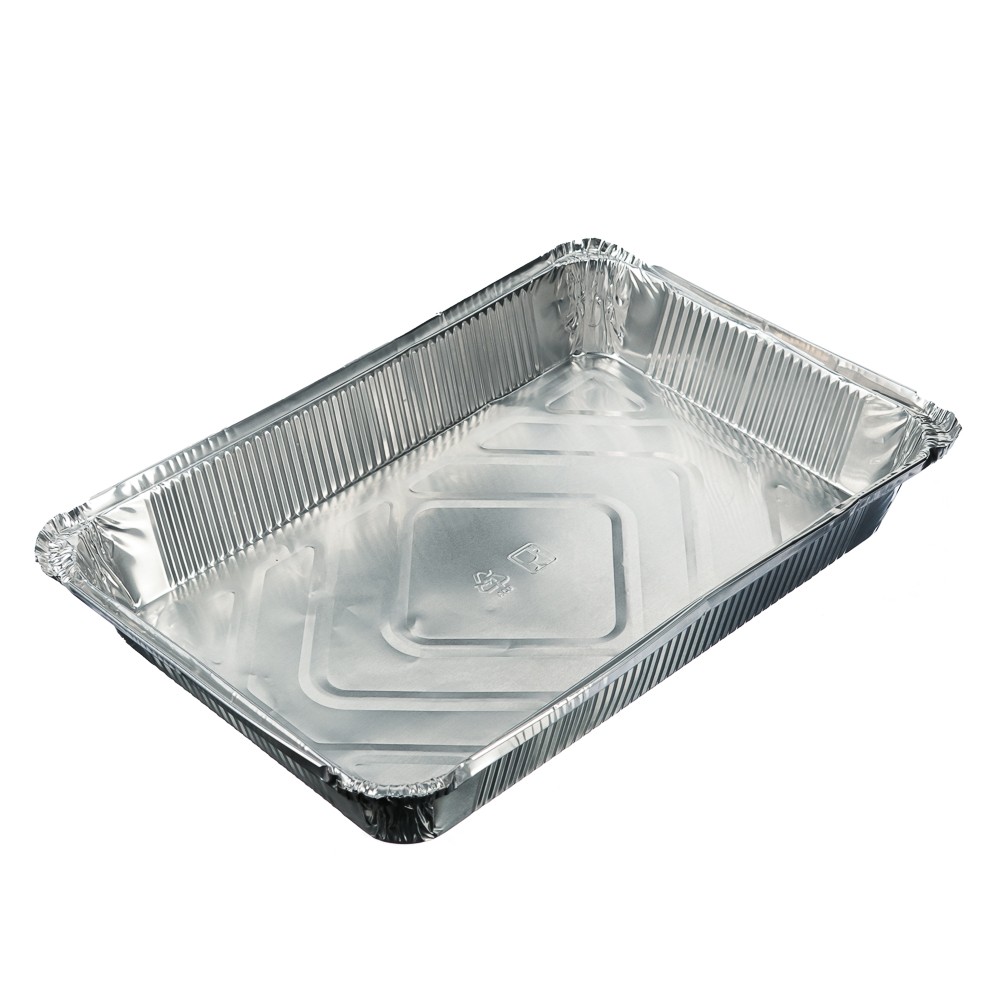 Форма для запекания, алюминиевая фольга, 31,3x21,3x4,4см, дно 27,2x17,2см, 2235мл, L-край, 99-07, арт.№ 438-171