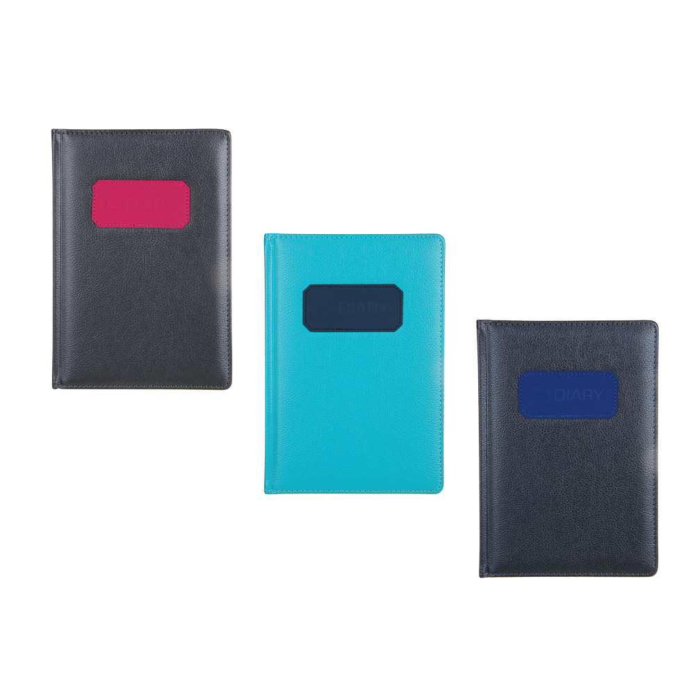 Ежедневник недатир."ЛОФТ" А5, 320 стр., тв.обл.с поролоном, иск.кожа, цв.срез, 3 цвета металлик, арт.№ 572-149