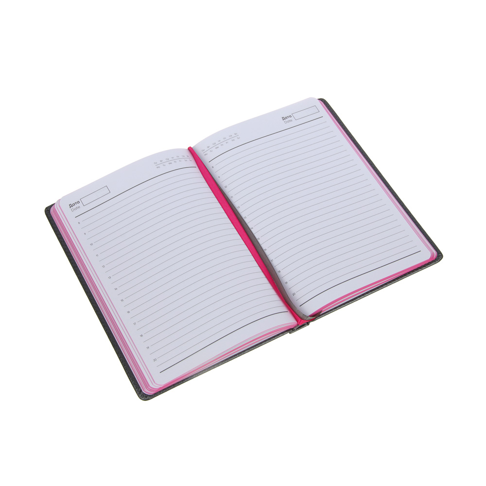 Ежедневник недатир."ЛОФТ" А5, 320 стр., тв.обл.с поролоном, иск.кожа, цв.срез, 3 цвета металлик, арт.№ 572-149