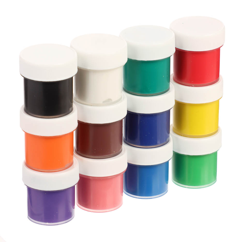 Гуашь 12цв. ClipStudio, объем баночки 10мл, арт.№ 231-107