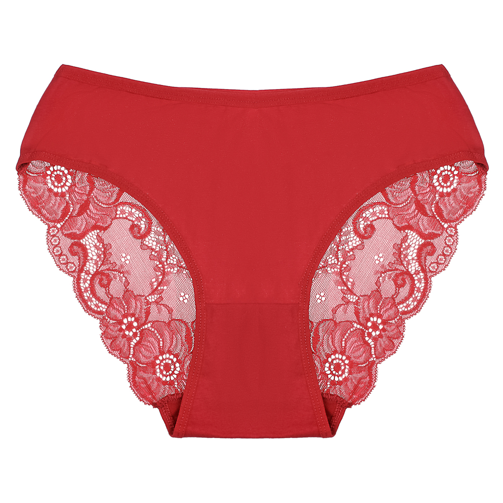 Трусы женские с кружевом, р.50-52, 95% хлопок, 5% спандекс, Cotton #9922, арт.№ 331-418
