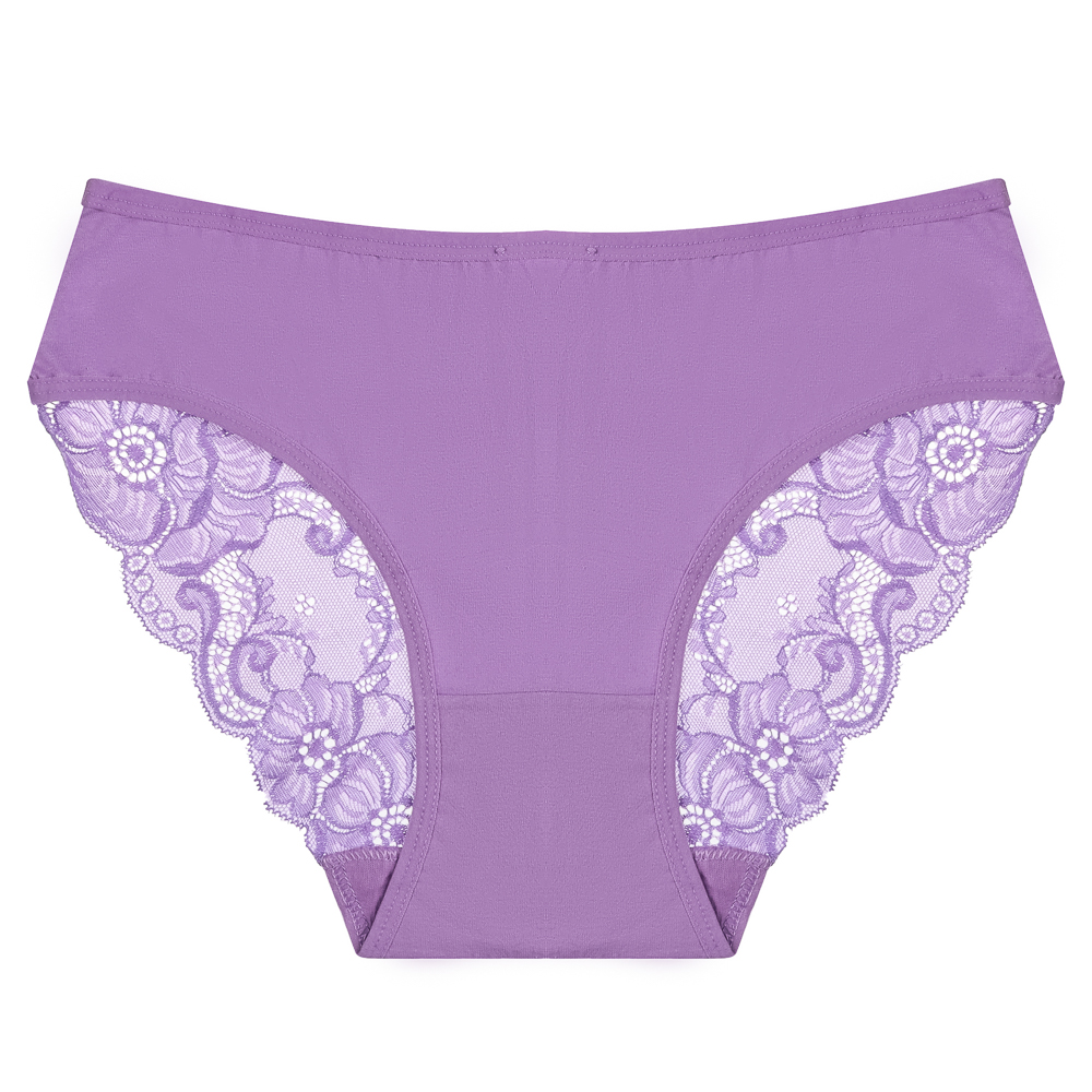 Трусы женские с кружевом, р.50-52, 95% хлопок, 5% спандекс, Cotton #9922, арт.№ 331-418