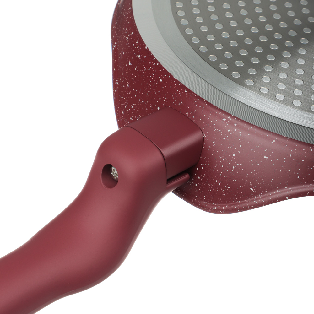 Сковорода литая блинная тм SATOSHI Мари d24см, антипригарное покрытие мрамор, индукция, 3 цвета, арт.№ 846-776