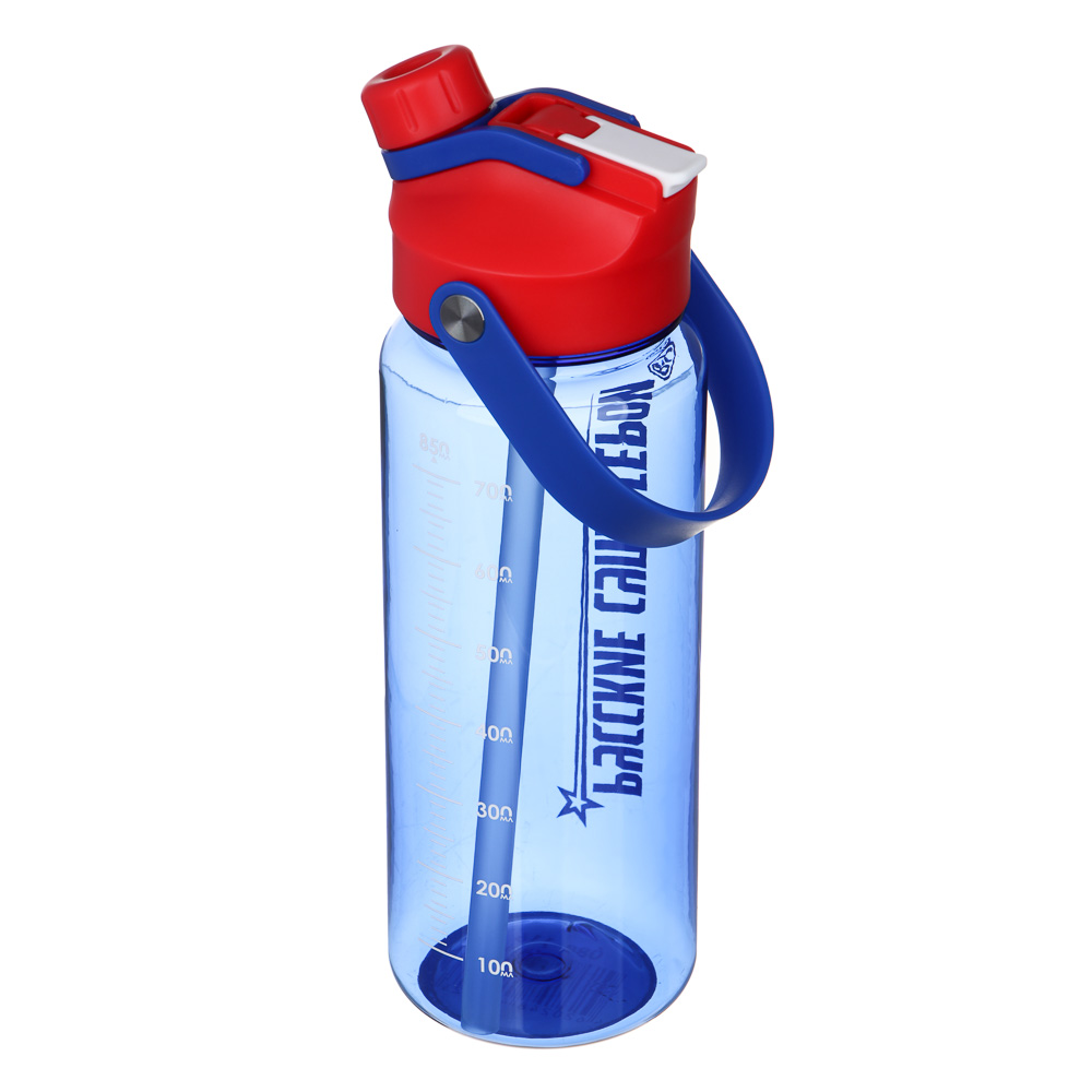 BY Русские Супергерои Бутылка для воды, 24х8см, 850мл, синий, PC, PP, арт.№ 088-116