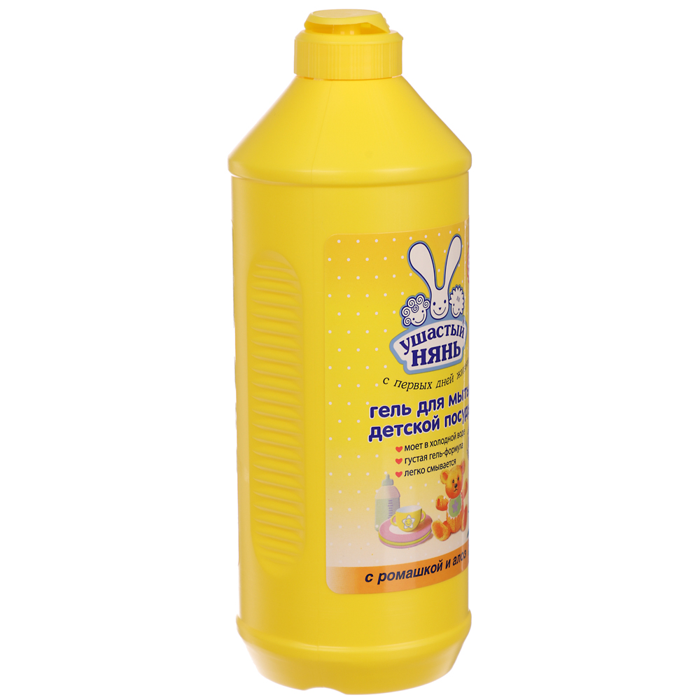 Гель для мытья посуды Ушастый нянь, ромашка и алоэ, п/б 500мл, арт.№ 992-005