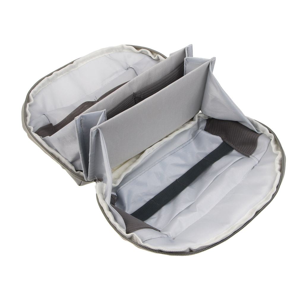 Косметичка дорожная с ручкой тм ЮL, 23х17 см, полиэстер, ПУ, 2 цвета, арт.№ 327-360