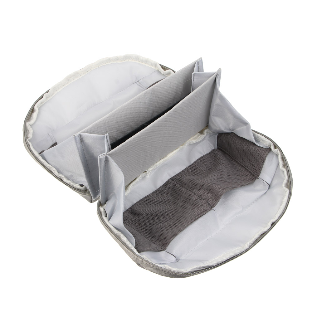 Косметичка дорожная с ручкой тм ЮL, 23х17 см, полиэстер, ПУ, 2 цвета, арт.№ 327-360