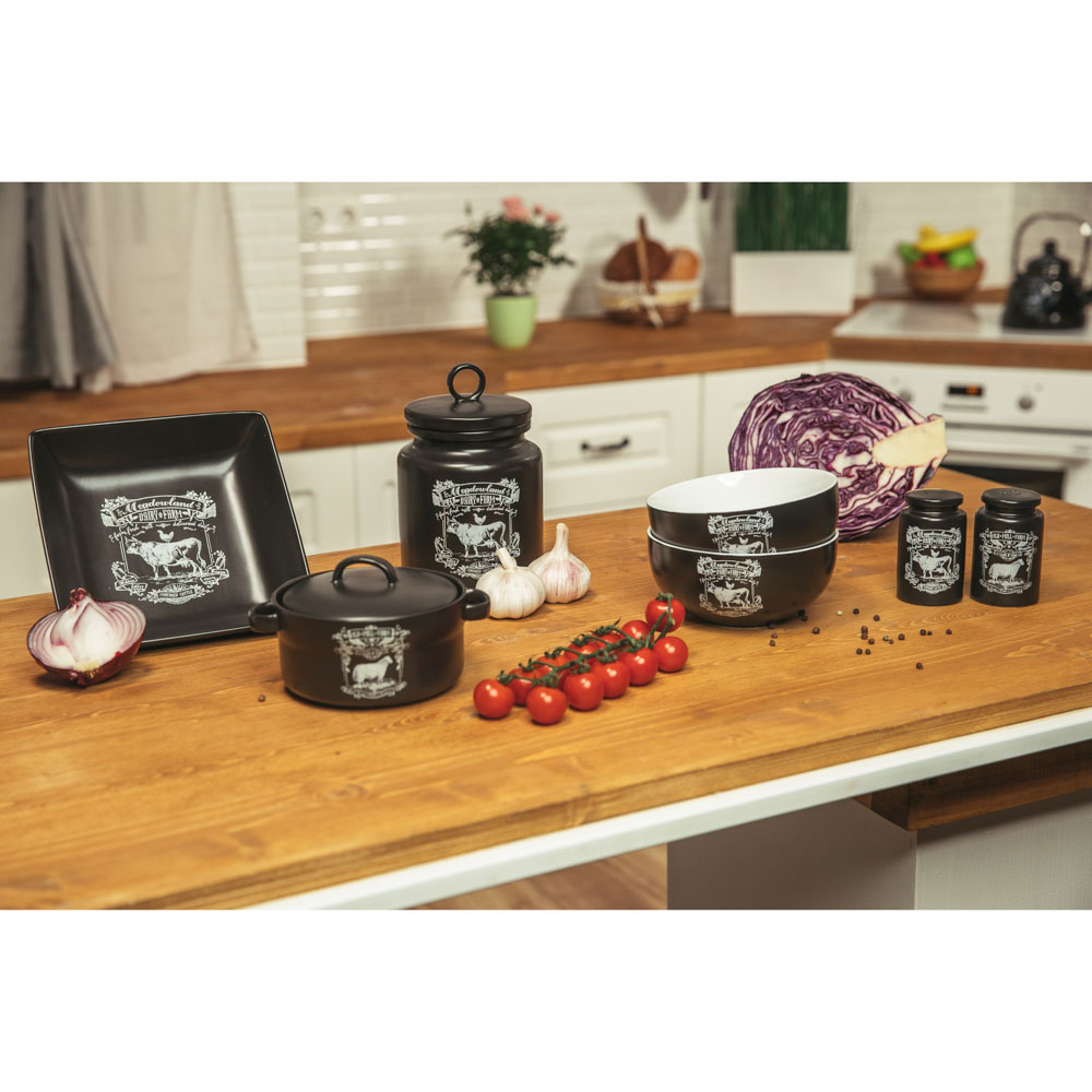 MILLIMI Ранчо Салатник, 550мл, 14х6,5cм, керамика, арт.№ 824-457