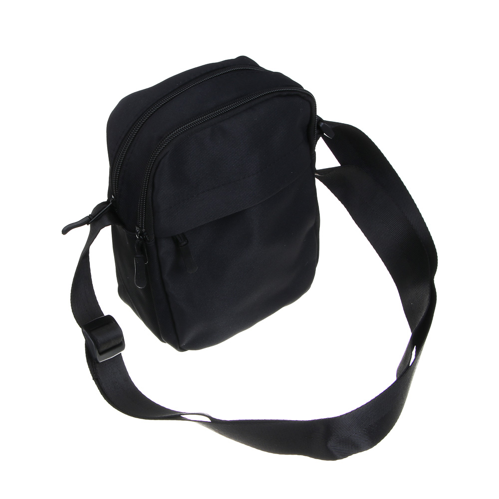 ЮL Лайфай Сумка кроссбоди с 4-мя отделениями на длинном ремне, 100% ПЭ, 21х16х7 см, черный, МП-10, арт.№ 337-181