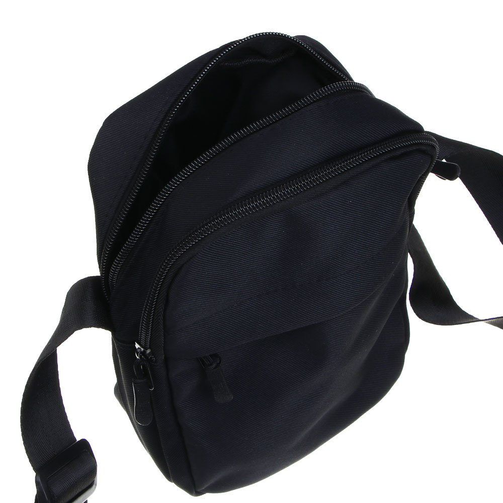 ЮL Лайфай Сумка кроссбоди с 4-мя отделениями на длинном ремне, 100% ПЭ, 21х16х7 см, черный, МП-10, арт.№ 337-181