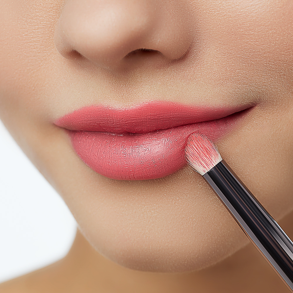 ЮНИLOOK Кисть для растушевки теней бочонок, натуральный ворс, дерево, металл, 15,7см, арт.№ 357-277