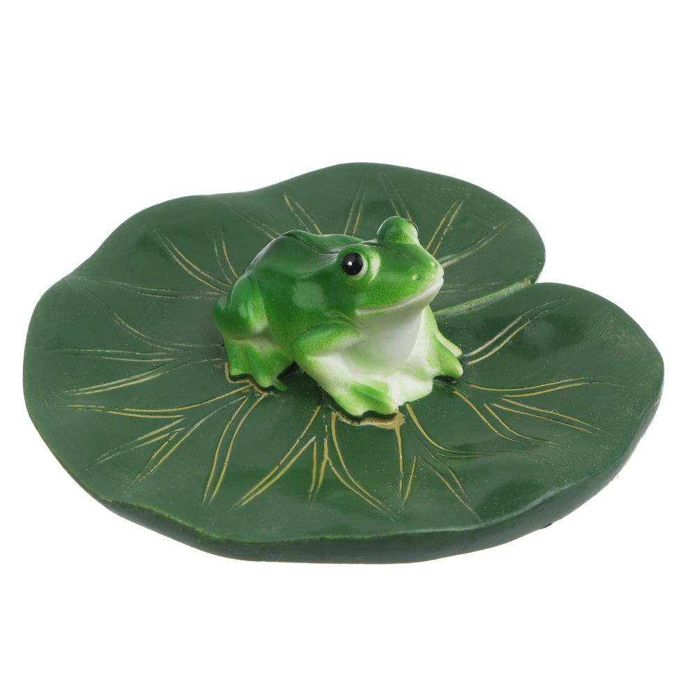 Фигурка для украшения пруда "Лягушка" тм INBLOOM, 11 см, ПВХ, полистоун, арт.№ 171-031