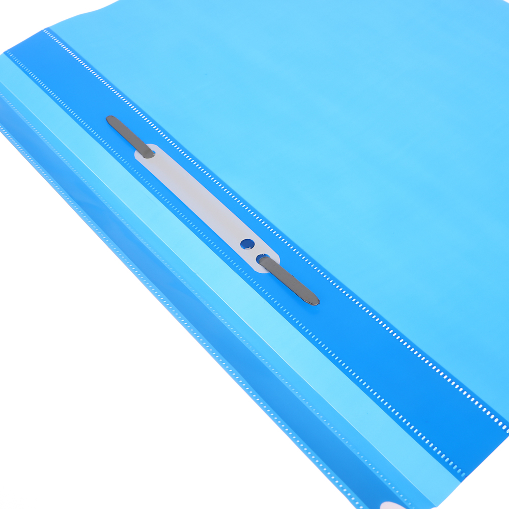 Папка-скоросшиватель с прозрачным верхним листом, Silwerhof Eco, А4, до 100 листов, 130 мкм, cиний, арт.№ 532-076