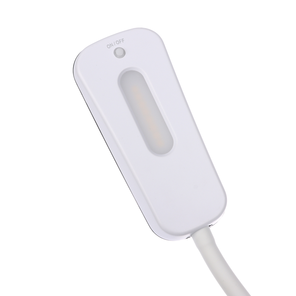 Светильник переносной настольный на прищепке BY 8 LED, USB, 5 Вт, 450 Лм, кабель 1,5м, пласт, чёрный, арт.№ 476-002