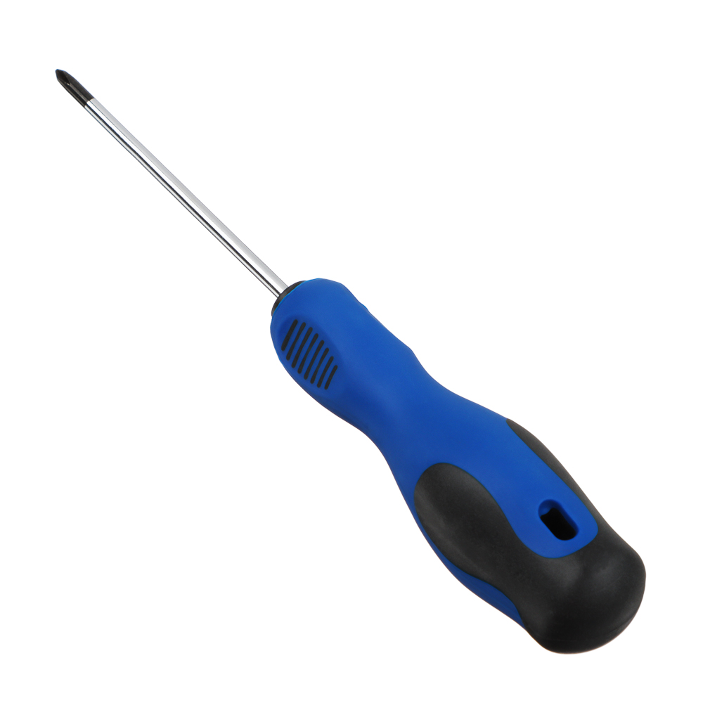 РОКОТ Отвертка с прорезиненной ручкой PH0 3х75мм, намагниченный шлиц, арт.№ 651-255