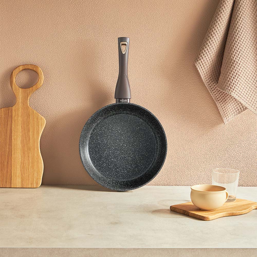 SATOSHI Валькур Сковорода литая d=26см, антипригарное покрытие мрамор, индукция, арт.№ 846-477