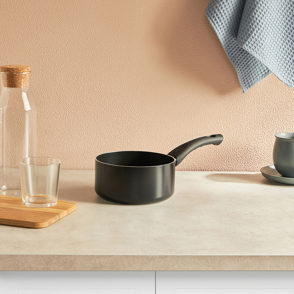 SATOSHI Графит Ковш d16х8см, антипригарное покрытие, индукция, арт.№ 846-402