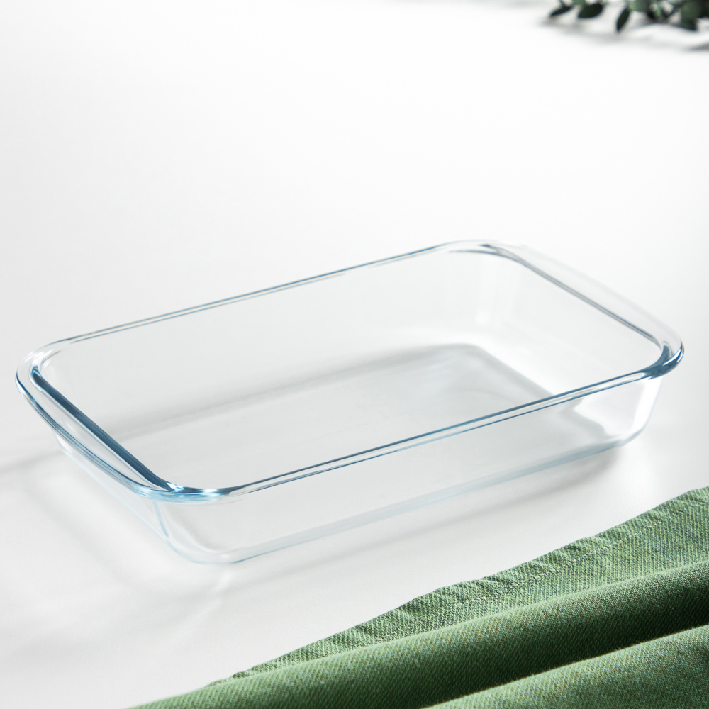 SATOSHI Форма для запекания жаропрочная прямоугольная, с ручками, стекло, 29х17,5х5см, 1,5л, арт.№ 825-005