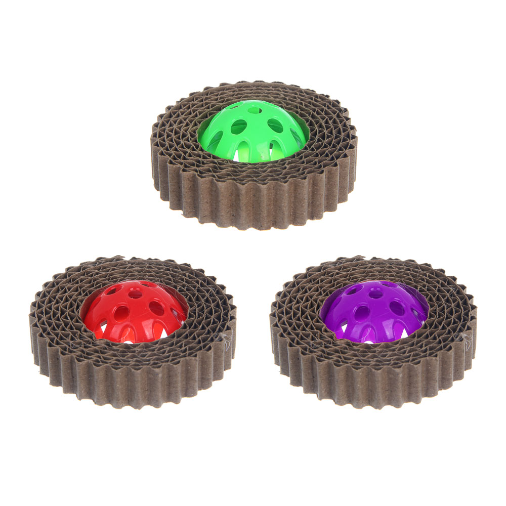 Игрушка для кошек тм VETTA, Сатурн, картон, пластик, 8см, арт.№ 273-525