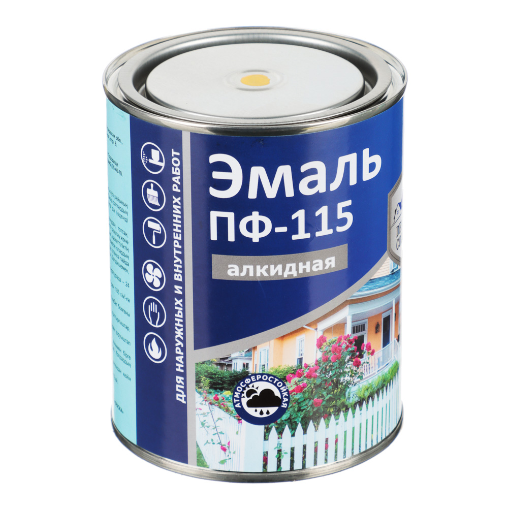 DELTA COLOR Эмаль ПФ-115 Желтая, арт.№ 630-034
