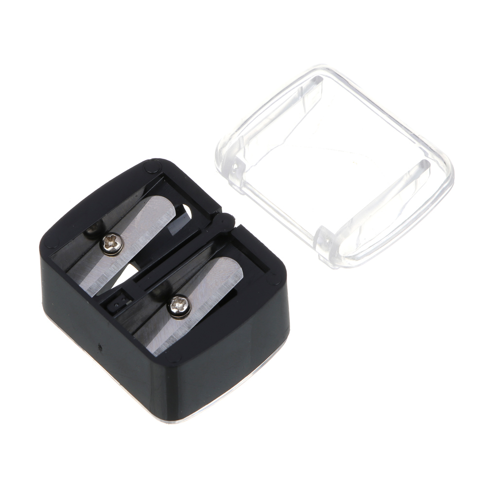 Точилка для косметических карандашей двойная тм ЮНИLOOK, PS, 3,7х3х2,3 см, черный ВЗ24-20, арт.№ 357-306